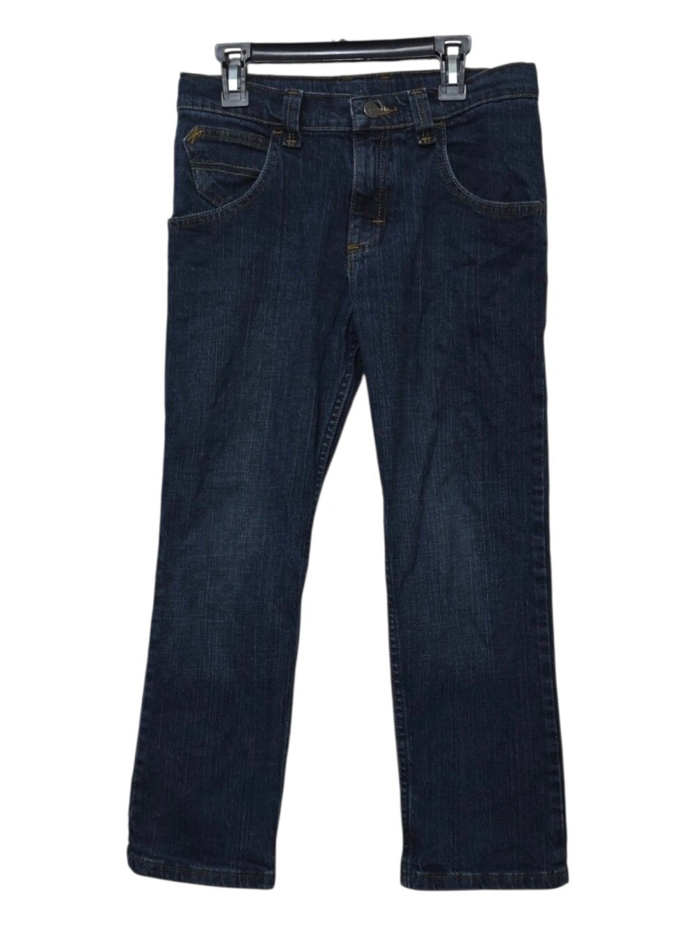 Wrangler Dark Blue Boys Straight-Leg Jeans